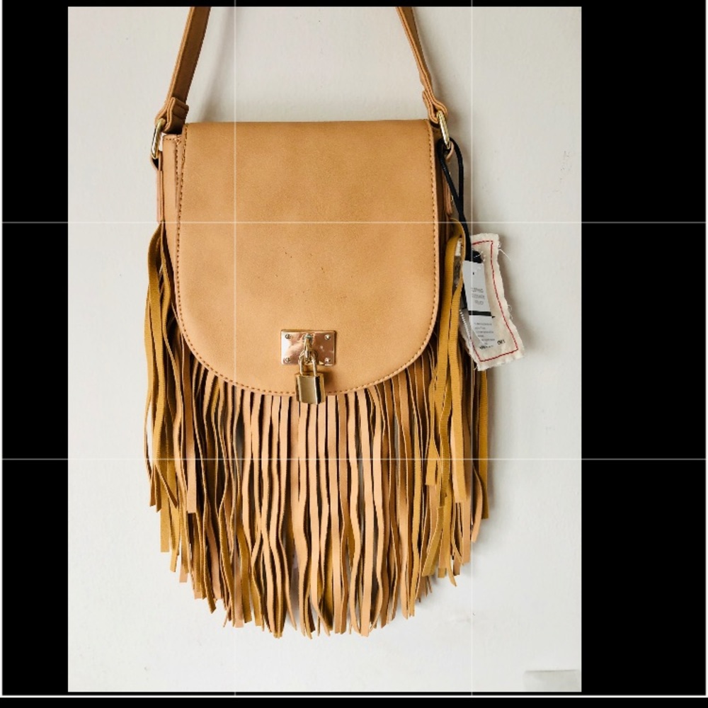NWT cross body fringe